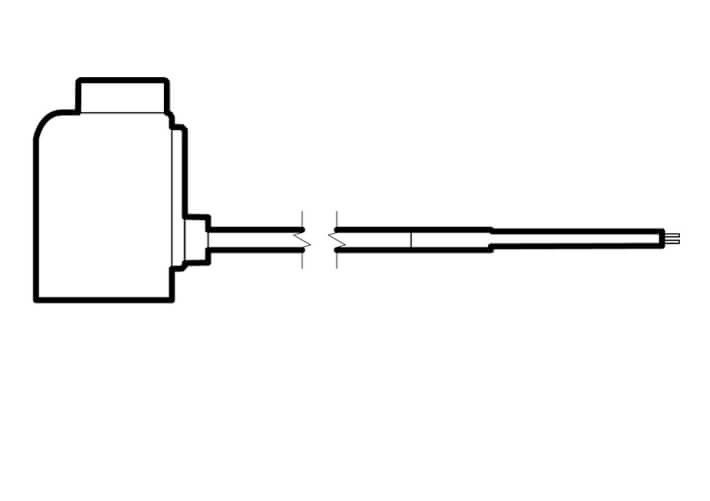 <p>P - Gerades Kabel mit Stecker</p>

