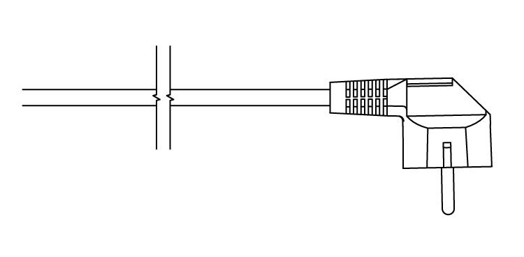 <p>W - gerades Kabel mit Stecker</p>
