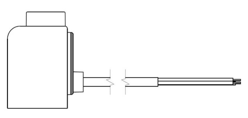 <p>P - Gerades kabel ohne stecker</p>

