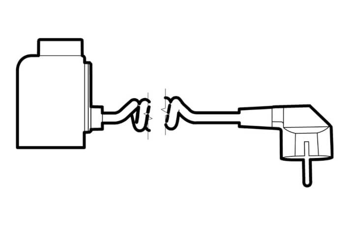 <p>U - Spiralkabel mit Stecker (nur Klasse I)</p>
