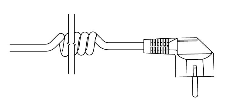 <p>U -Spiral Kabel mit Stecker</p>
